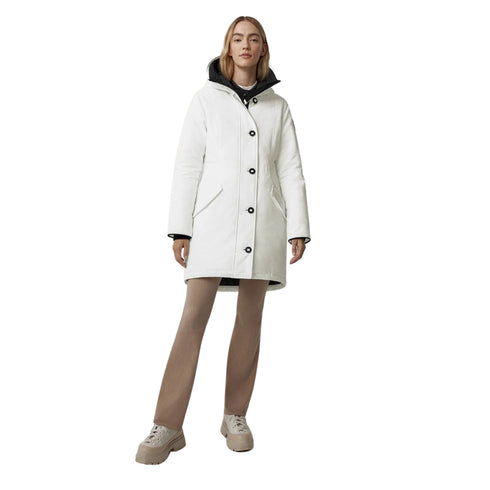 Canada Goose Parka lungo Parka Donna lungo Rossclair Parka Bianco - Francavilla Moda